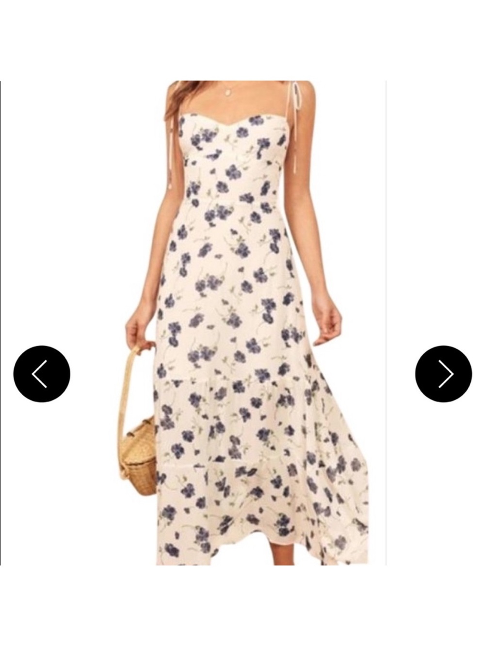 Blue Floral Reformation Dress
